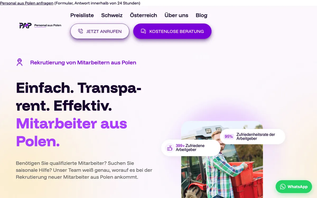 Strona główna Personal aus Polen